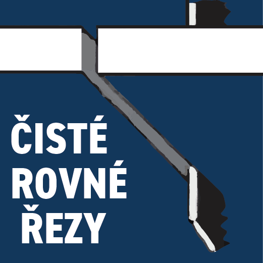 čisté rovné řezy