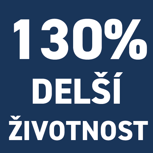 130% delší životnost